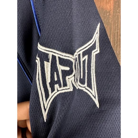 Tapout Hoodie Embroidered MMA Martial Arts Kick Boxing Blue Mens Medium Y2K VTG - Picture 3 of 9